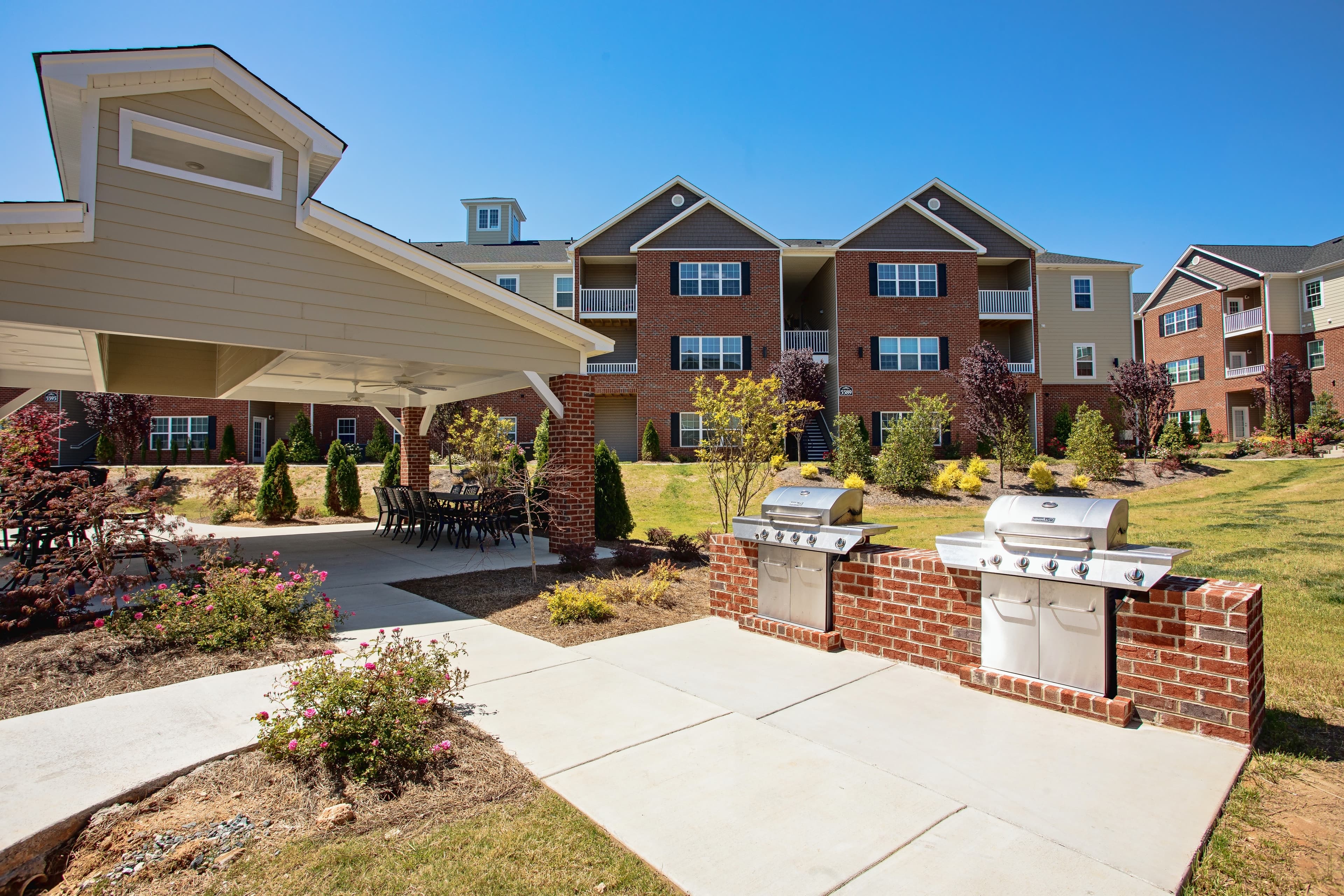 Outdoor grilling stations